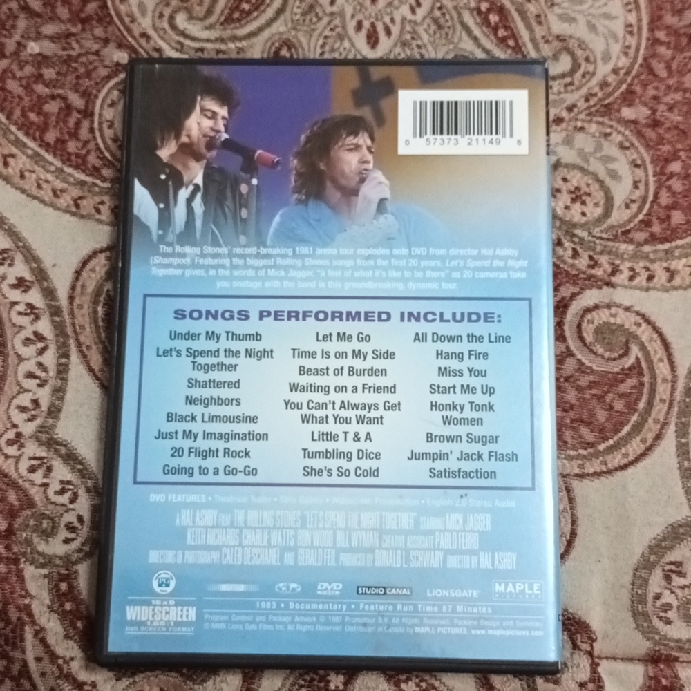 The Rolling Stones Let's Spend the Night Together dvd - Picture 3 of 4